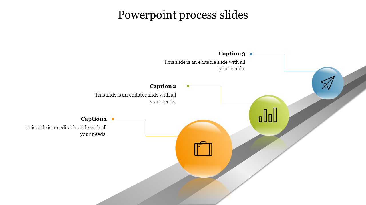 Multicolor PowerPoint Process Slides Template Design